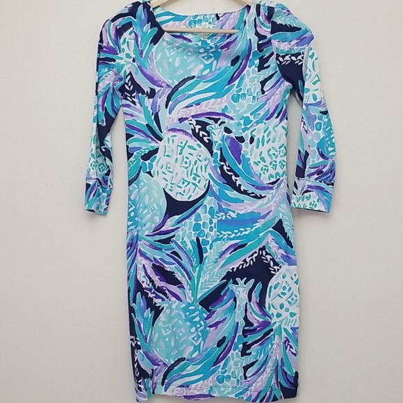 Lilly Pulitzer Hollee Dress Alotta Colada XXS - Picture 2 of 7